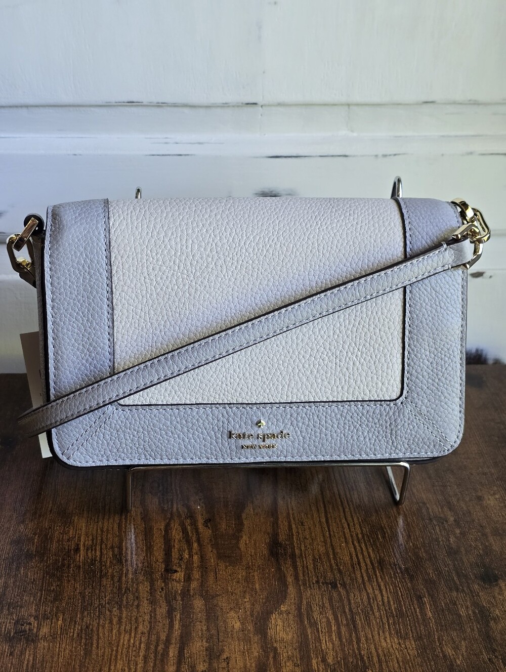 Kate Spade Lena Colorblock Mini Flap Crossbody Bag Mountain Grey Multi NWT